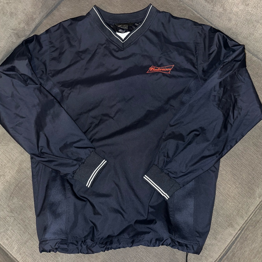 Vintage Budweiser and budlight windbreaker
